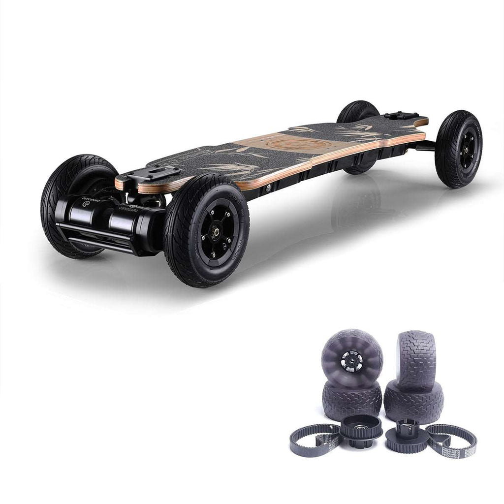 Ownboard Bamboo AT Pro  | All Terrain Electric Skateboard | Dual Belt Motor