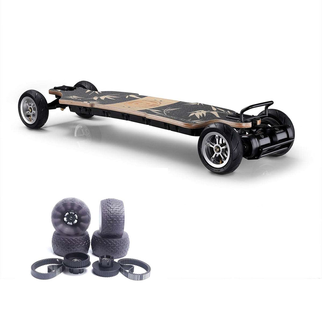 Ownboard Bamboo AT Pro  | All Terrain Electric Skateboard | Dual Belt Motor