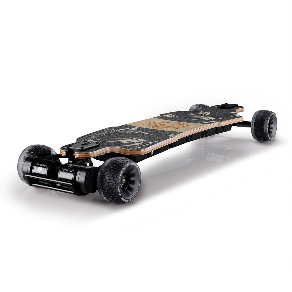 Ownboard Bamboo AT Pro  | All Terrain Electric Skateboard | Dual Belt Motor