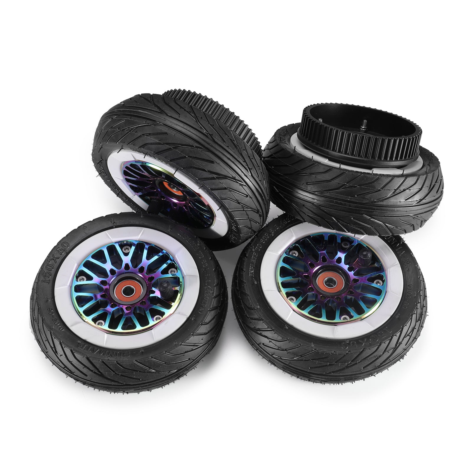 Mini Infatable Tires 6 inches(150*50 mm) All Terrain Inflatable Tires Kits – ownboard