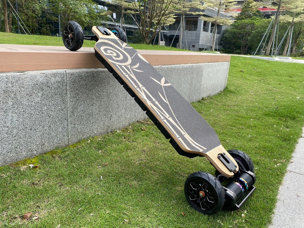 drivende Andet Faciliteter Ownboard Bamboo ZEUS Pro - All Terrain Electric Skateboard with Dual Belt  Motor – ownboard