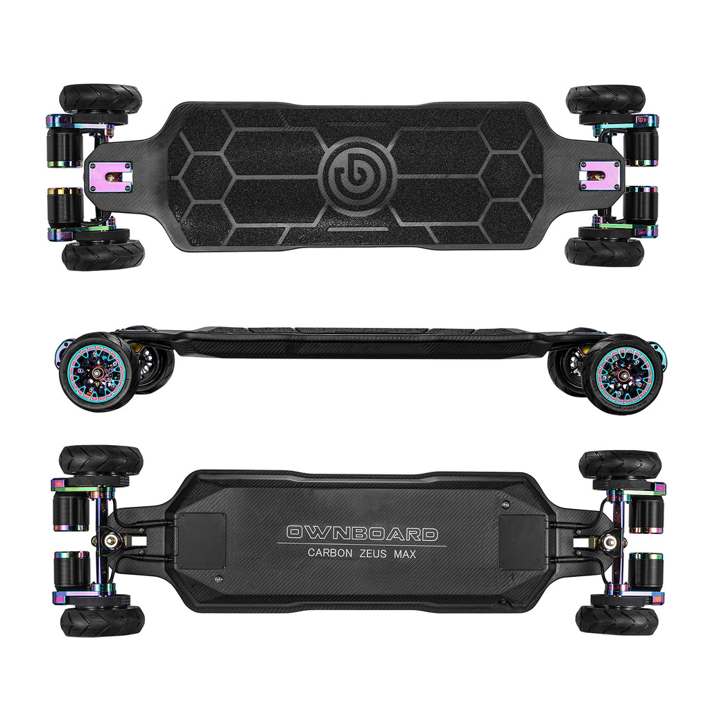 NEW ARRIVAL Ownboard Carbon ZEUS Max AWD Electric Skateboard